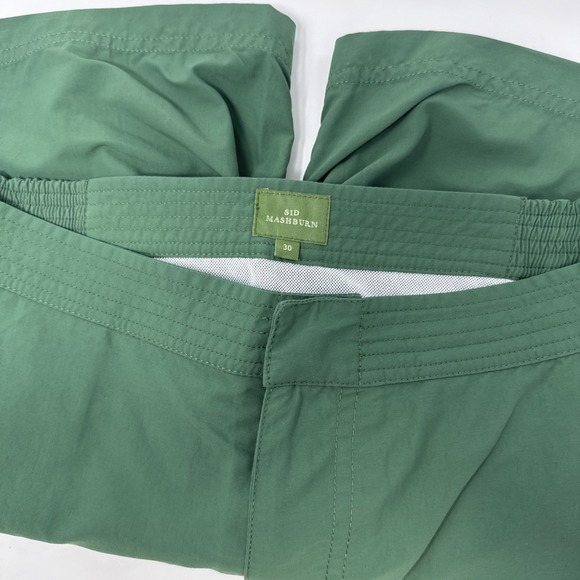Sid Mashburn Other - Sid Mashburn Swim Short Solid Green Zip Front Lined Men's Size 30